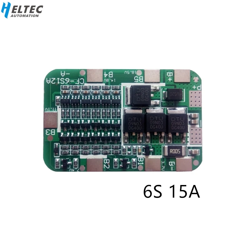 1PC 6S 15A 24V Lithium Protection Board For 6 Pack 18650 PCB BMS Li-ion Battery Cell Module
1PC 6S 15A 24V Lithium Protection Board For 6 Pack 18650 PCB BMS Li-ion Battery Cell Module