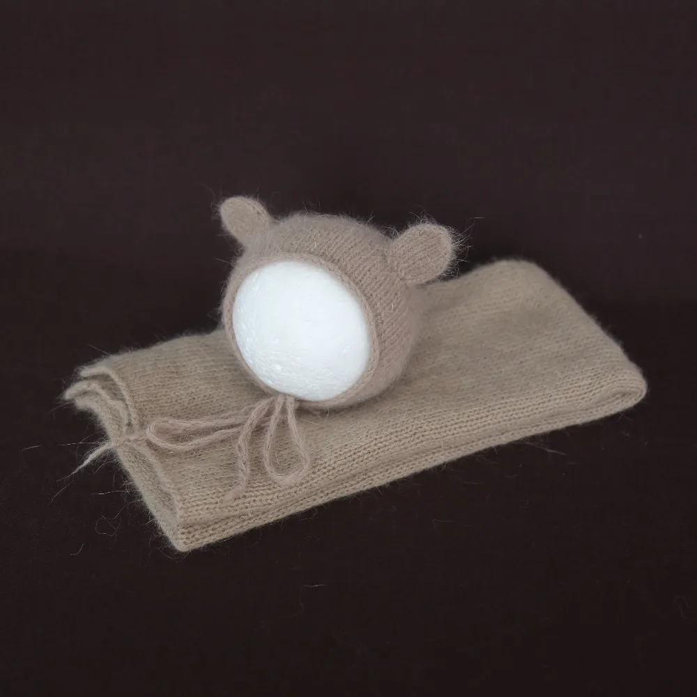 Khaki Newborn Textured Sweater Wraps bonnet set for Photography props Knitted stretch Jersey wrap blanket Crochet mohair hat set
Khaki Newborn Textured Sweater Wraps bonnet set for Photography props Knitted stretch Jersey wrap blanket Crochet mohair hat set