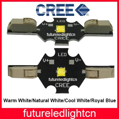 

10pcs Solderless Cree XTE 5W LED Warm White 2800-3200K Neutral White 3900-4500K Cold White 6000-7000K; Royal Blue Led