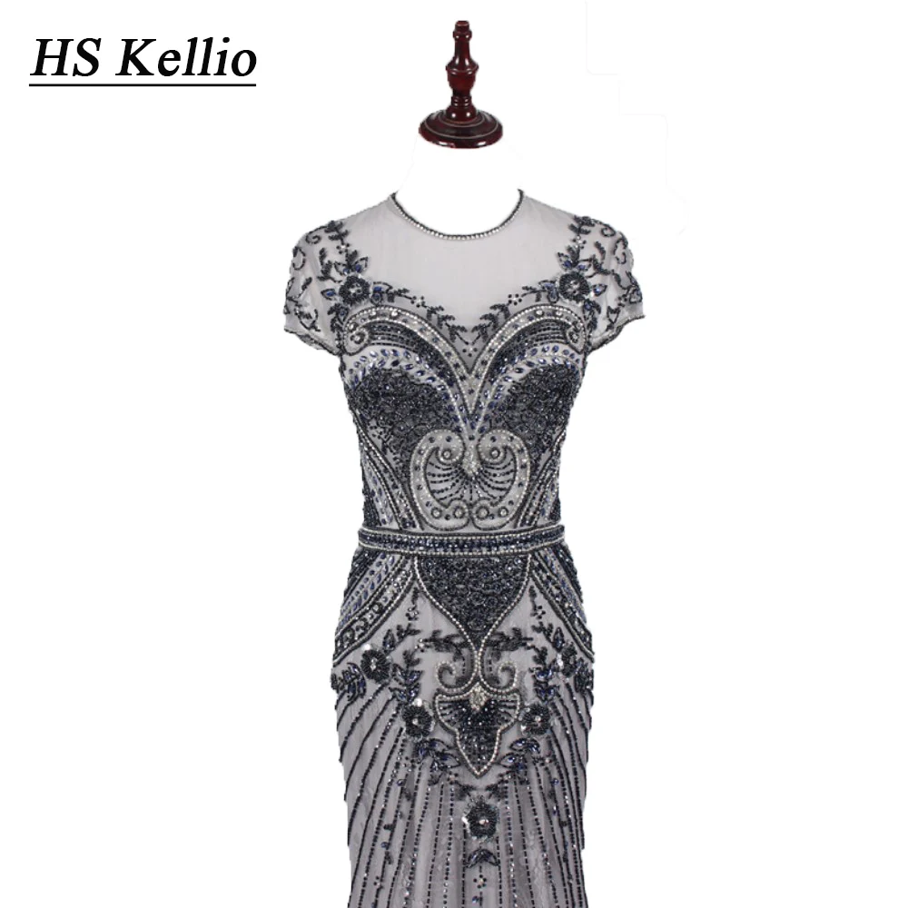 HS Kellio Heavy Beaded Mermaid Evening Dress Silver Short Sleeve Party Long Dresses Real Photos
HS Kellio Heavy Beaded Mermaid Evening Dress Silver Short Sleeve Party Long Dresses Real Photos