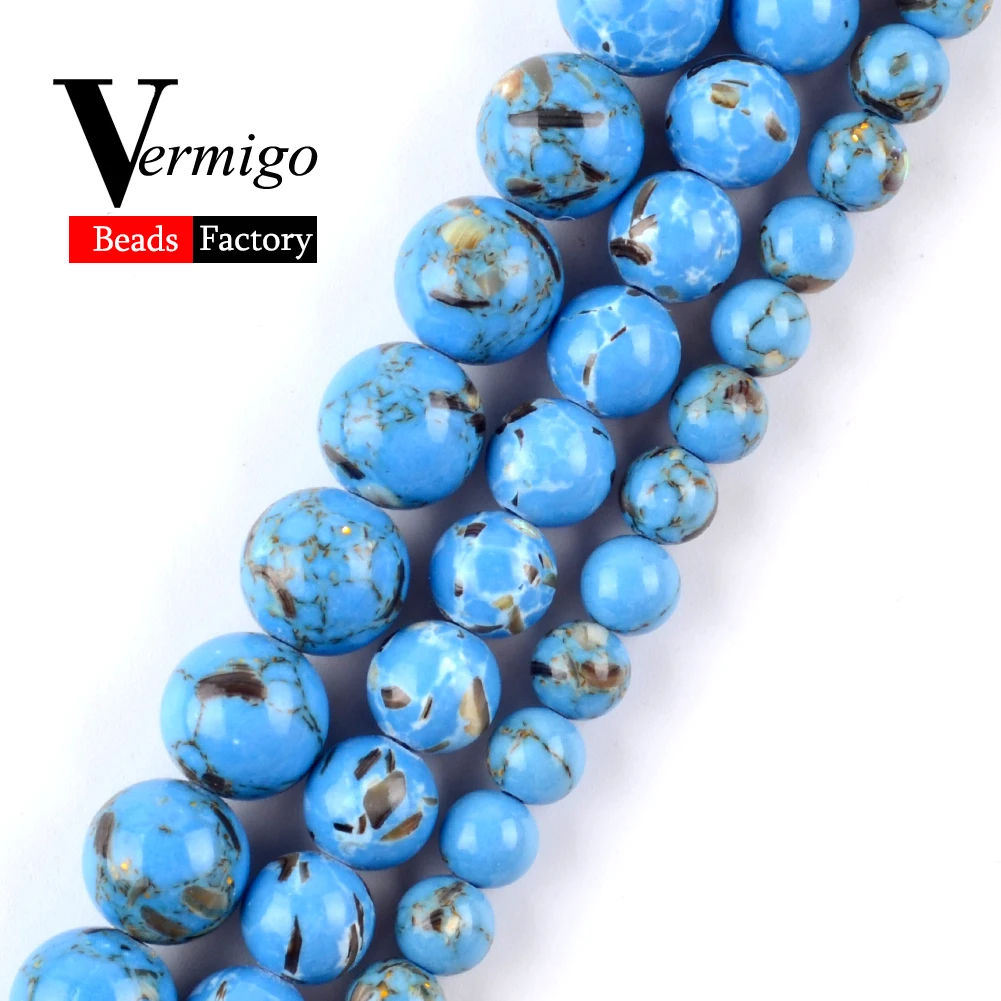 Natural Light Blue Shell Turquoises Stone Round Beads For Women Needlework Diy Jewelry Making Handmade Necklace Bracelet 4-12mm
Natural Light Blue Shell Turquoises Stone Round Beads For Women Needlework Diy Jewelry Making Handmade Necklace Bracelet 4-12mm