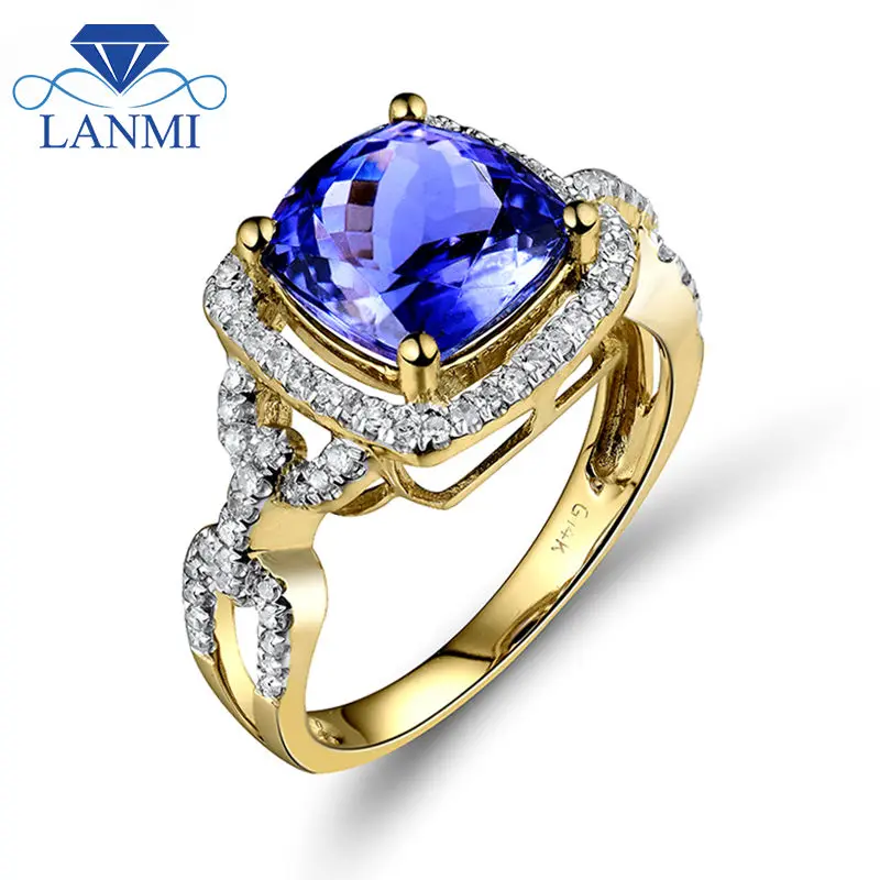 LANMI Fantastic Jewelry Vintage Cushion 8X8mm Solid 14Kt Yellow Gold Natural Tanzanite Wedding Ring for Women G090458
LANMI Fantastic Jewelry Vintage Cushion 8X8mm Solid 14Kt Yellow Gold Natural Tanzanite Wedding Ring for Women G090458