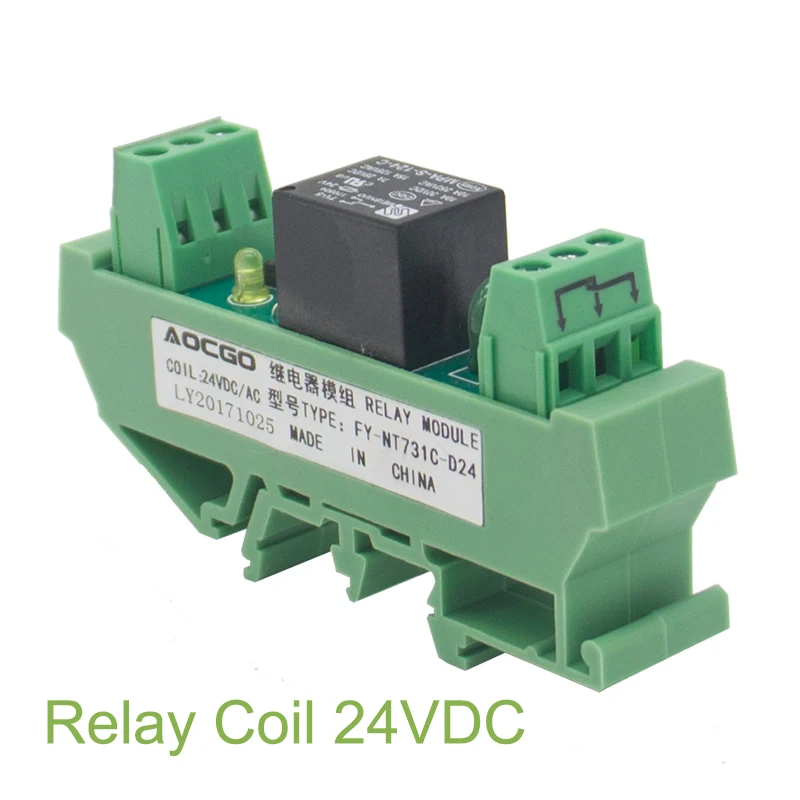 Выполненный на заказ 1/2/4/8/16 системы безопасности канальный T73 AC/DC 24V din рейку
