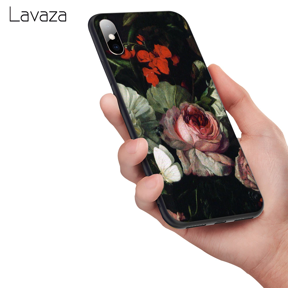 Lavaza Классический Цветочный Мягкий ТПУ чехол для Apple iPhone 6 6S 7 8 Plus 5 5S SE X XS MAX XR