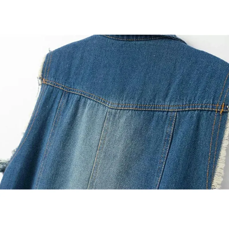 Spring Denim Vest Jackets Women 2019 Fashion Plus size 3XL Sleeveless Casual Tops Jeans Outerwear Female Hole Waistcoat G295
Spring Denim Vest Jackets Women 2019 Fashion Plus size 3XL Sleeveless Casual Tops Jeans Outerwear Female Hole Waistcoat G295