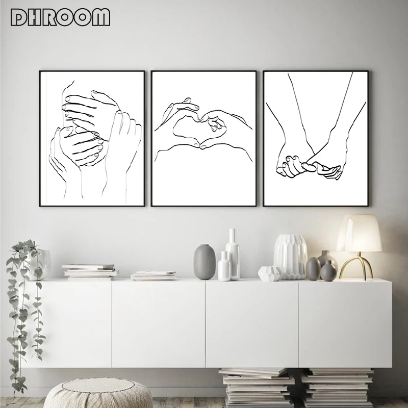 Holding Hands Wall Art Posters and Prints Hand Line Drawing Love Canvas Painting Wall Picture Woman Room Decor Couple Poster
Holding Hands Wall Art Posters and Prints Hand Line Drawing Love Canvas Painting Wall Picture Woman Room Decor Couple Poster