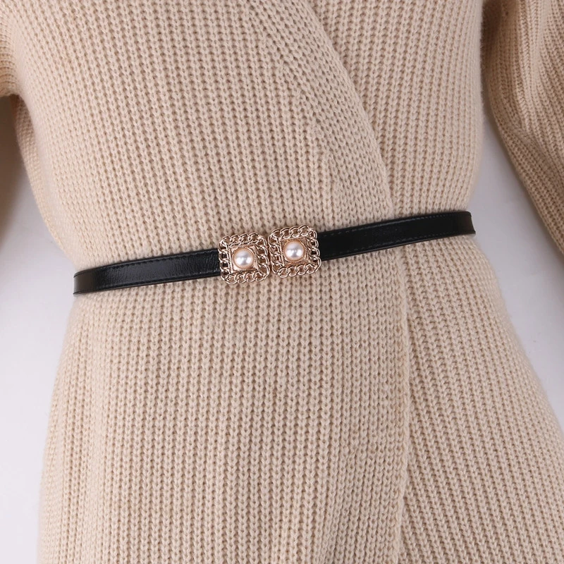 Adjust Belt Thin Soft Cow Genuine Leather Luxury Strap Women Belts For Dress New Fashion Classic Gold Pearl Buckle Dropshipping
Adjust Belt Thin Soft Cow Genuine Leather Luxury Strap Women Belts For Dress New Fashion Classic Gold Pearl Buckle Dropshipping