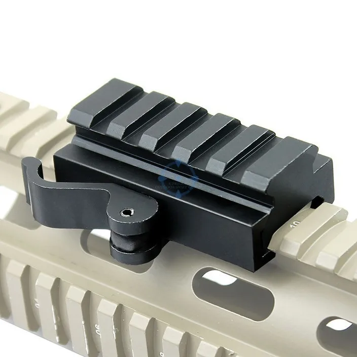 Quick Release 5 slots Low Profile Riser Block Picatinny Rail Scope Mount Adapter 20mm Picatinny Base Scope Pistol Hunting
Quick Release 5 slots Low Profile Riser Block Picatinny Rail Scope Mount Adapter 20mm Picatinny Base Scope Pistol Hunting