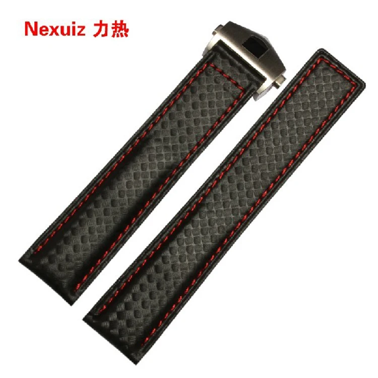 New Arrival Watch Band 20mm 22mm Carbon Fibre Watch Strap silver deployment steel clasp cowhide leather bottom fashion
New Arrival Watch Band 20mm 22mm Carbon Fibre Watch Strap silver deployment steel clasp cowhide leather bottom fashion