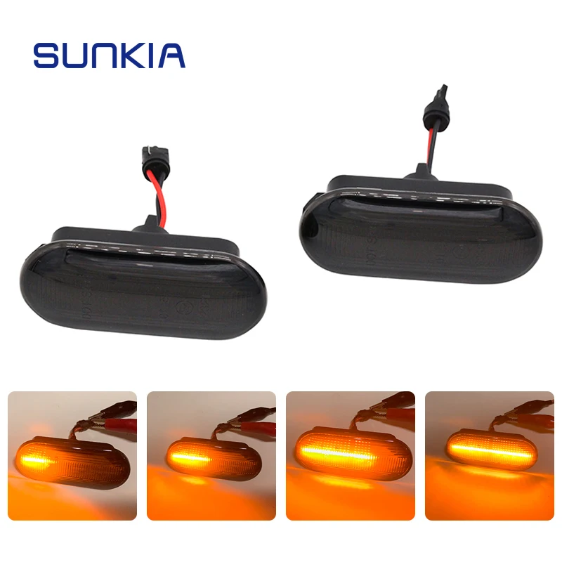 SUNKIA светодиодные боковые габаритные огни для Ford простая установка C Max/Fiesta MK6/Focus