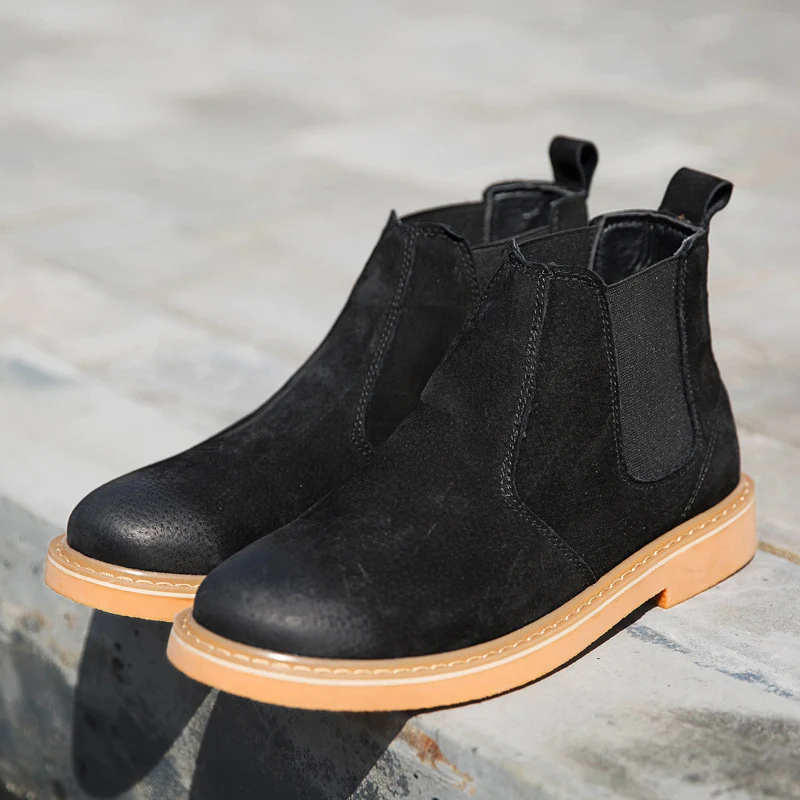 2018 New Chelsea Boots Men's Boots Casual Pointed Toe Fall Winter Cow Suede Male Boots Short Tube Homme Shoes Handsome Guy 38-44
2018 New Chelsea Boots Men's Boots Casual Pointed Toe Fall Winter Cow Suede Male Boots Short Tube Homme Shoes Handsome Guy 38-44