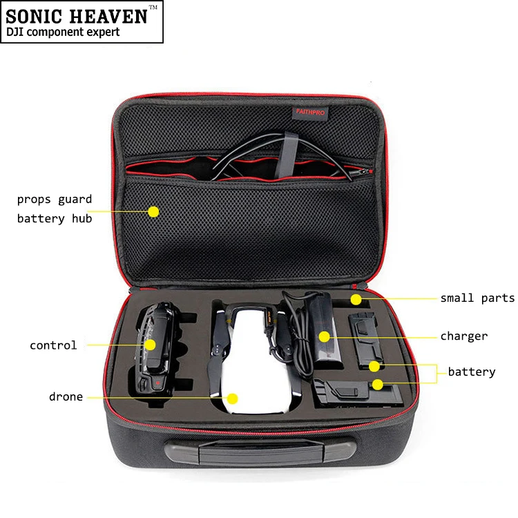 Fly More Combo 3 battery EVA Портативная сумка для хранения на одно плечо Водонепроницаемая