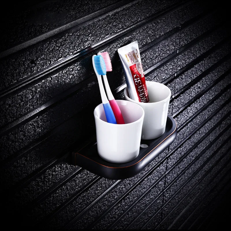 European copper black mug cup bathroom black bronze hardware pendant set bathroom brushing double cup LO7171127
European copper black mug cup bathroom black bronze hardware pendant set bathroom brushing double cup LO7171127