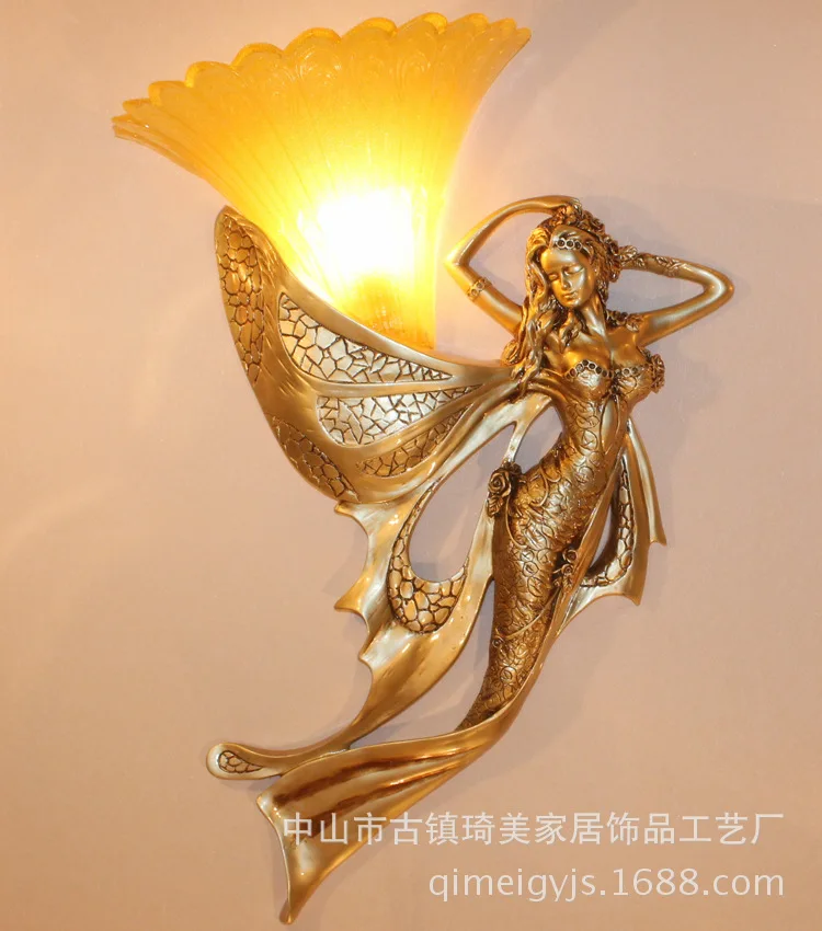 Wall Lamps Indoor Lighting Home Decoration Antique European style wall lamp bedroom bedside lamps creative corridor lamp resin
Wall Lamps Indoor Lighting Home Decoration Antique European style wall lamp bedroom bedside lamps creative corridor lamp resin