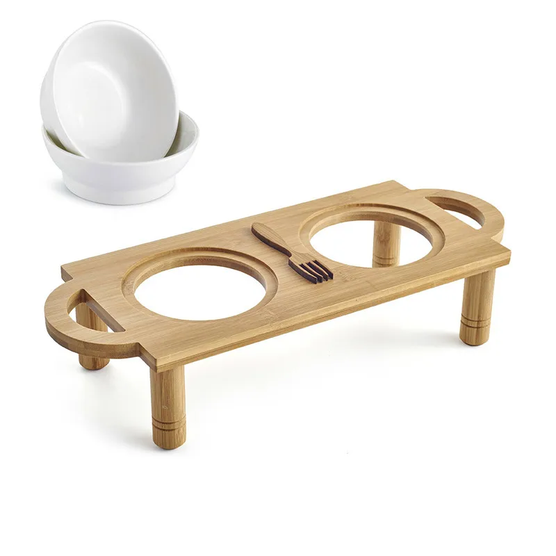 1 PCS Pet supplies non-slip bamboo art table with ceramic double bowl cat drinking water to feed fashion rice bowl AP10101416
1 PCS Pet supplies non-slip bamboo art table with ceramic double bowl cat drinking water to feed fashion rice bowl AP10101416