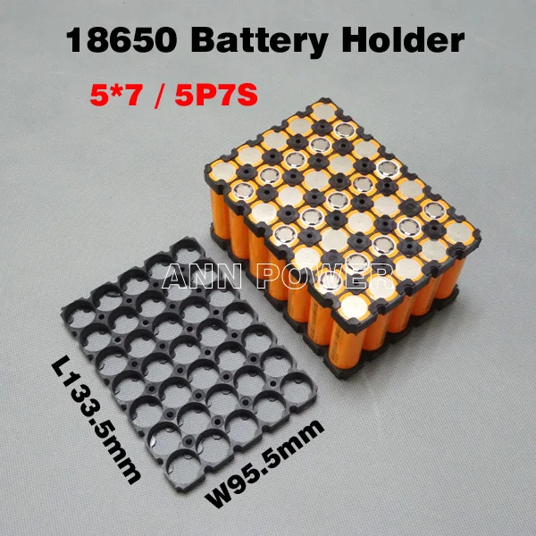 24V 5P7S 18650 lithium battery holder Used for 7S 24V 10ah 12Ah 15Ah li-ion battery pack 5*7 25.9V batteries holder / bracket
24V 5P7S 18650 lithium battery holder Used for 7S 24V 10ah 12Ah 15Ah li-ion battery pack 5*7 25.9V batteries holder / bracket