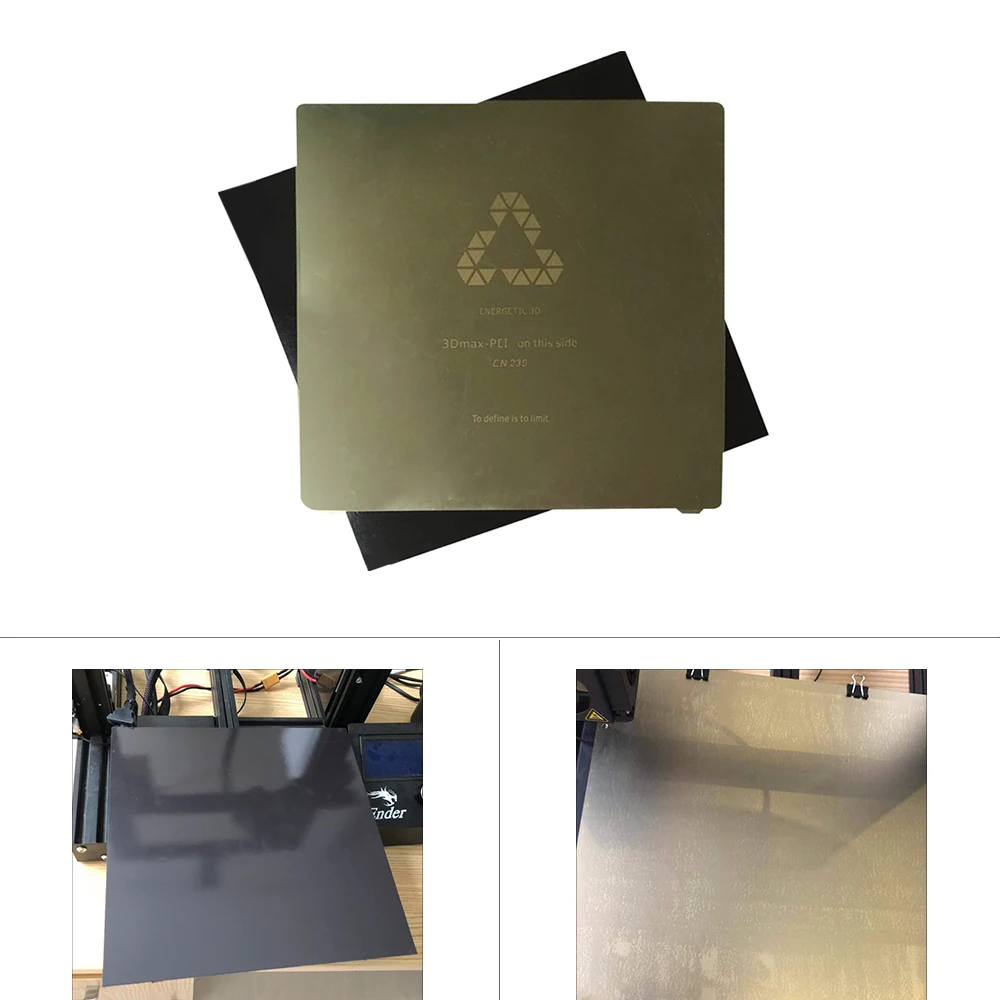 ENERGETIC New Upgrade Prusa i3 MK2 3D Printer,224x254mm Spring Steel PEI Flexplate Magnetic Heated Build Plate with Sticker
ENERGETIC New Upgrade Prusa i3 MK2 3D Printer,224x254mm Spring Steel PEI Flexplate Magnetic Heated Build Plate with Sticker