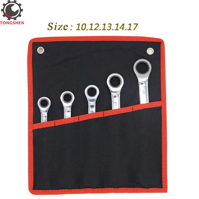 5pcs 10 12 13 14 17 mm Ratcheting Combination Wrench Set,High Torque Spanner Set A Set Of Keys Gear Ring Wrench,Repairing Tools
5pcs 10 12 13 14 17 mm Ratcheting Combination Wrench Set,High Torque Spanner Set A Set Of Keys Gear Ring Wrench,Repairing Tools