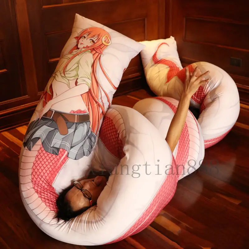 OHCOMICS 700*50 см Monster Musume No Iru Nichijou Miia Подушка Dakimakura обнимая украшение тела Аниме Костюм