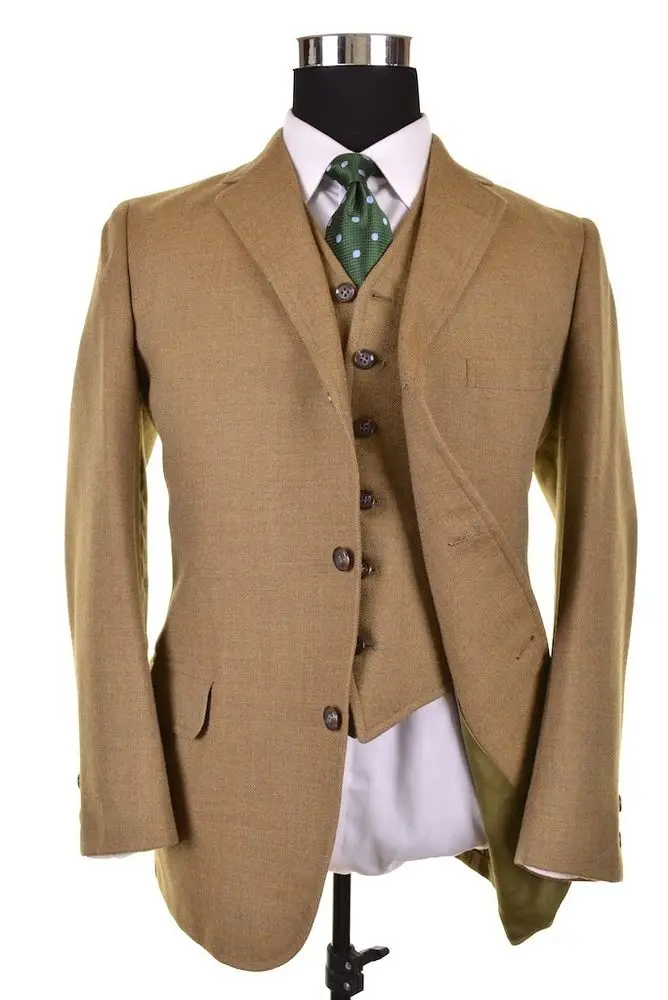 Latest Coat Pant Designs Brown Tweed Suit Men Slim Fit 2 Piece Tuxedo Prom Suits Custom Groom Blazer Masculino Jacket+Pant
Latest Coat Pant Designs Brown Tweed Suit Men Slim Fit 2 Piece Tuxedo Prom Suits Custom Groom Blazer Masculino Jacket+Pant