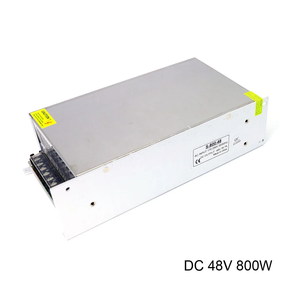 DC 48V Switching Power Supply AC 170-250V 220V Input DC 48V 800W 16.7A Ouput Universal Led Driver Power supply
DC 48V Switching Power Supply AC 170-250V 220V Input DC 48V 800W 16.7A Ouput Universal Led Driver Power supply
