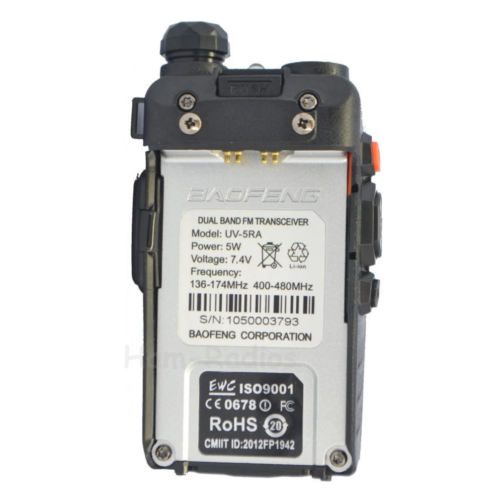 BaoFeng UV-5RA walkie taklie transceiver 5W VHF UHF Dual Band 136-174/400-520 MHz Ham CB FM two way radio Free earpiece
BaoFeng UV-5RA walkie taklie transceiver 5W VHF UHF Dual Band 136-174/400-520 MHz Ham CB FM two way radio Free earpiece