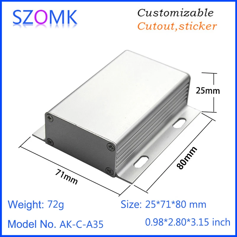 4 pcs/lot aluminum enclosure and electronic case for project and canbinet with hangers for project and industry use
4 pcs/lot aluminum enclosure and electronic case for project and canbinet with hangers for project and industry use