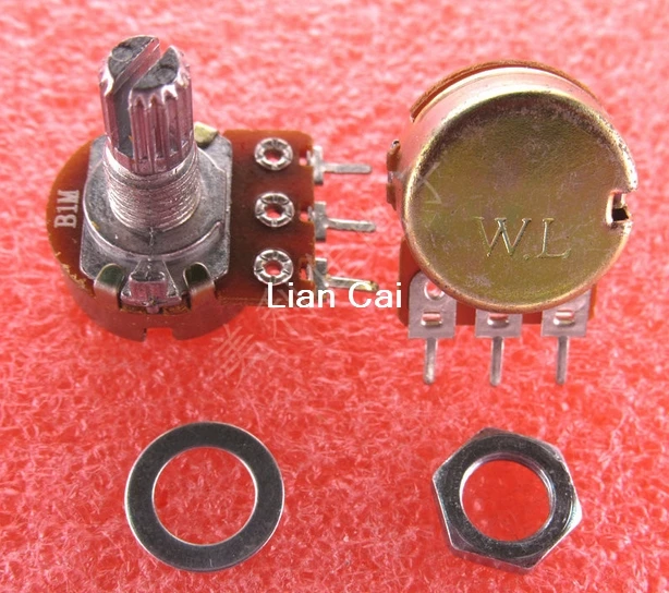 10 PCS High Quality WH148 B1M Linear Potentiometer 15mm Shaft With Nuts And Washers
10 PCS High Quality WH148 B1M Linear Potentiometer 15mm Shaft With Nuts And Washers