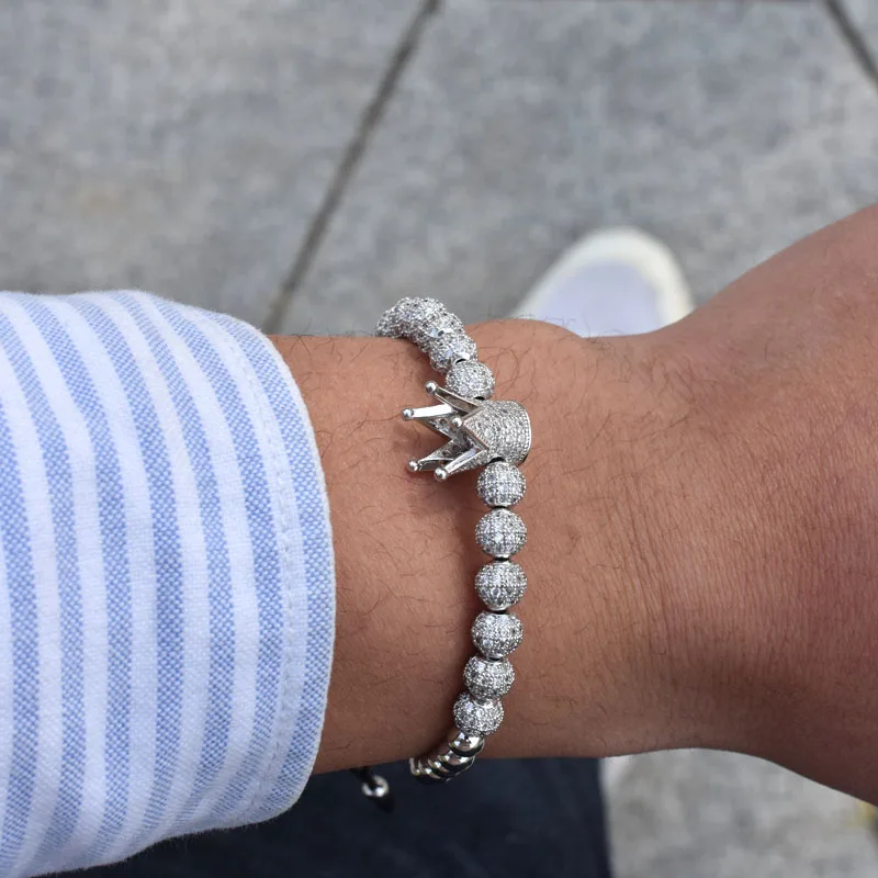 Nine forever beads charms Bracelet men jewelry Braiding Macrame king crown Bracelets for women pulseira masculina feminina
Nine forever beads charms Bracelet men jewelry Braiding Macrame king crown Bracelets for women pulseira masculina feminina