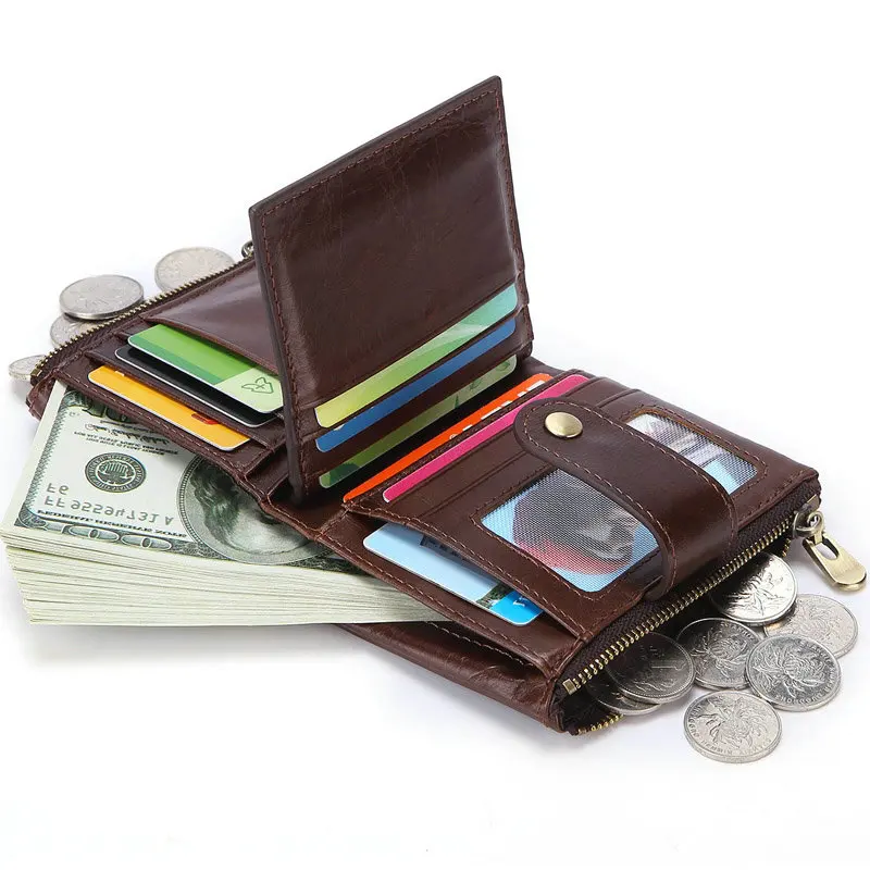 Fashion New Genuine Leather Men Wallet With Coin Pocket Card Holder Top Quality Short Purse Male Small Money Bag Designer Wallet
Fashion New Genuine Leather Men Wallet With Coin Pocket Card Holder Top Quality Short Purse Male Small Money Bag Designer Wallet