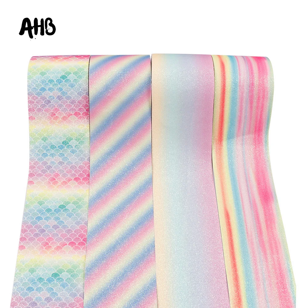 AHB 2Y/Bag 3'' Glitter Ribbon Shiny Mermaid Leather Ribbon 75MM DIY Hair Accessories Gifts Wrapping Decor Handmade Materials
AHB 2Y/Bag 3'' Glitter Ribbon Shiny Mermaid Leather Ribbon 75MM DIY Hair Accessories Gifts Wrapping Decor Handmade Materials