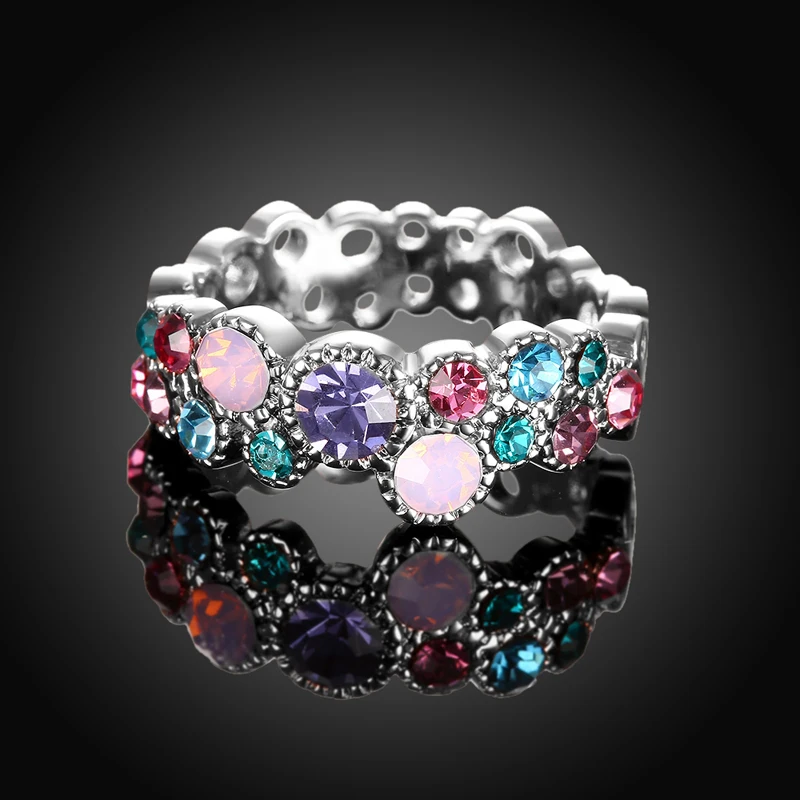 Ravishing Jewelry Silver Color Multi Color Czech Drill New Hot Popular Ring For Women Size 6 7 8 AR2052
Ravishing Jewelry Silver Color Multi Color Czech Drill New Hot Popular Ring For Women Size 6 7 8 AR2052
