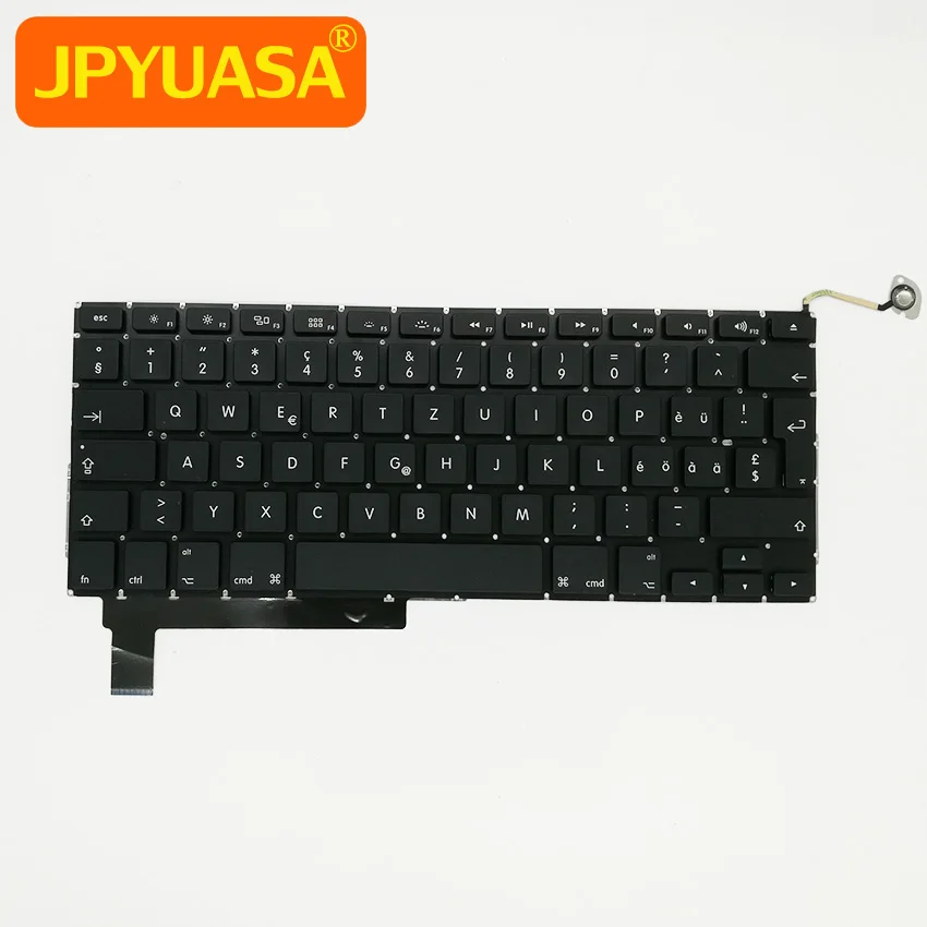 Фото Новая швейцарская клавиатура для Macbook Pro 15 дюймов A1286 сменная 2009 2010 2011 2012|keyboard for