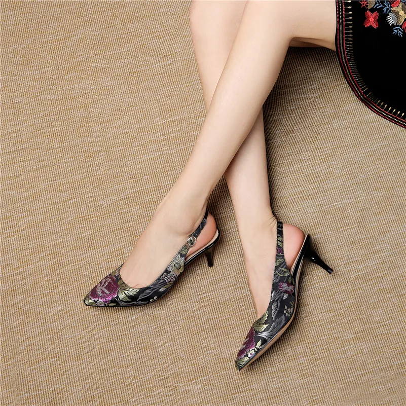 CONASCO Mules Shoes Women Pointed Toe Pumps New Brand Handmade Spike Heels Pumps Spring Summer Shoes Woman Quality Silk Shoes
CONASCO Mules Shoes Women Pointed Toe Pumps New Brand Handmade Spike Heels Pumps Spring Summer Shoes Woman Quality Silk Shoes