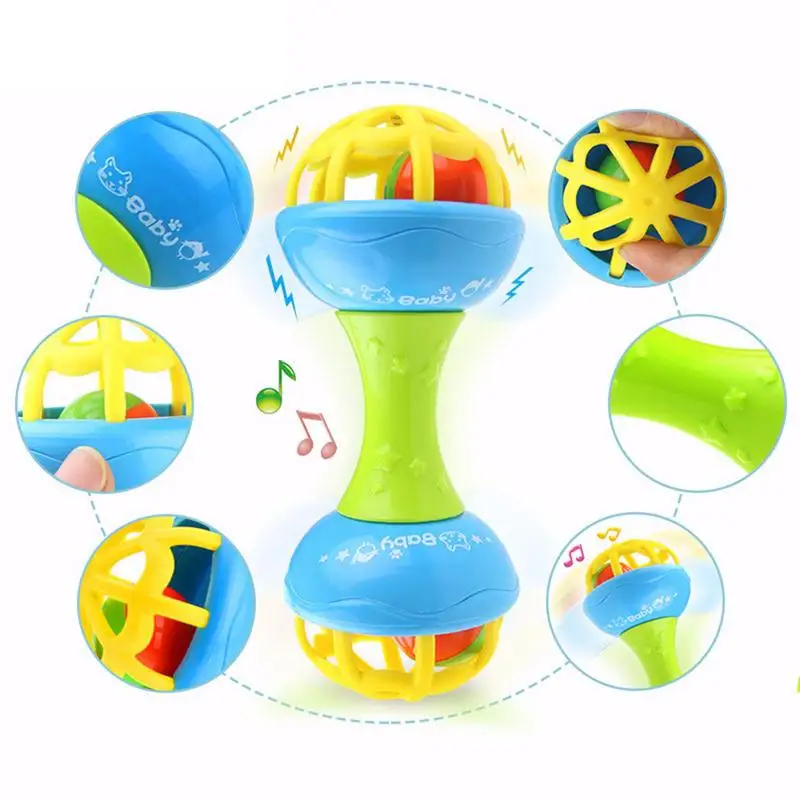 Baby Rattles New Style Double-Headed Teether Grabbing Rattle Toy For Baby Best Toy To Child
Baby Rattles New Style Double-Headed Teether Grabbing Rattle Toy For Baby Best Toy To Child