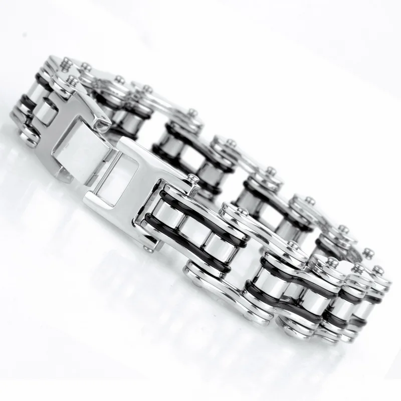 316 L stainless steel bracelet jewelry bicycle chain personalized bracelet cool non-mainstream S174
316 L stainless steel bracelet jewelry bicycle chain personalized bracelet cool non-mainstream S174