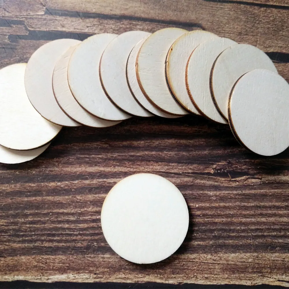 50pcs Laser Cut Customized Wedding Wooden Circle Blank Wood Round Crafts Painting Decor Disc DIY
50pcs Laser Cut Customized Wedding Wooden Circle Blank Wood Round Crafts Painting Decor Disc DIY
