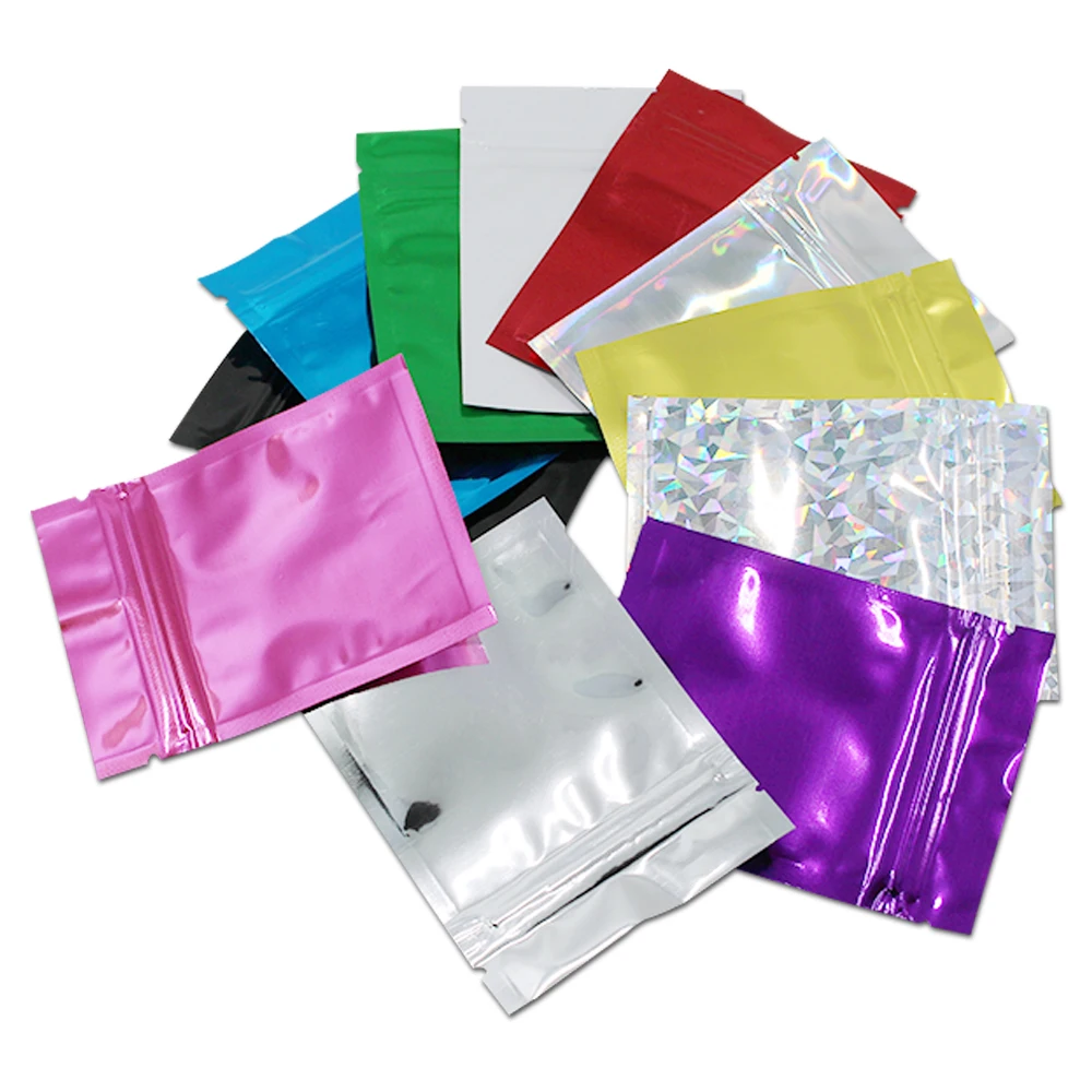 8.5x13cm Multicolor 100pcs Mylar Storage Bag Zip Lock Self Sealing Pouch Snacks Powder Packaging Zipper Pouches Reusable Bag
8.5x13cm Multicolor 100pcs Mylar Storage Bag Zip Lock Self Sealing Pouch Snacks Powder Packaging Zipper Pouches Reusable Bag