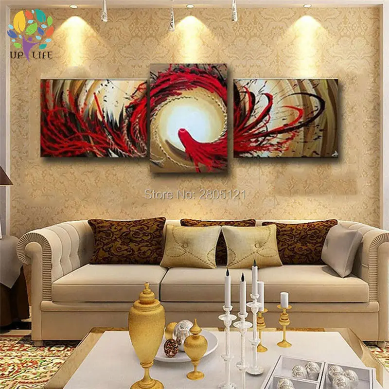 Handpainted Abstract flying red line art sets 3 pcs Modern Wall Painting thick red abstract Oil Painting On Canvas Wall Decor
Handpainted Abstract flying red line art sets 3 pcs Modern Wall Painting thick red abstract Oil Painting On Canvas Wall Decor