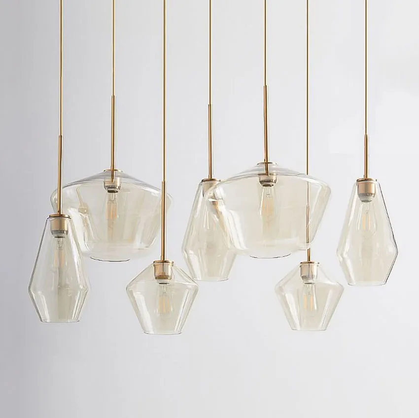 Post-modern Led Glass Pendant Lamp Nordic Dining Room Bar Transparent/Champagne Color Hanging Lamp Light Fixtures Luminaire
Post-modern Led Glass Pendant Lamp Nordic Dining Room Bar Transparent/Champagne Color Hanging Lamp Light Fixtures Luminaire