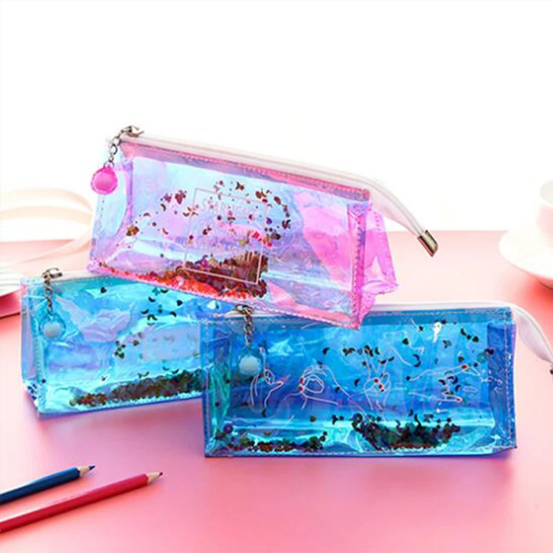 1PCS New creative stationery laser sandpaper bag Korean fashion desktop storage pencil bag office and school supplies
1PCS New creative stationery laser sandpaper bag Korean fashion desktop storage pencil bag office and school supplies