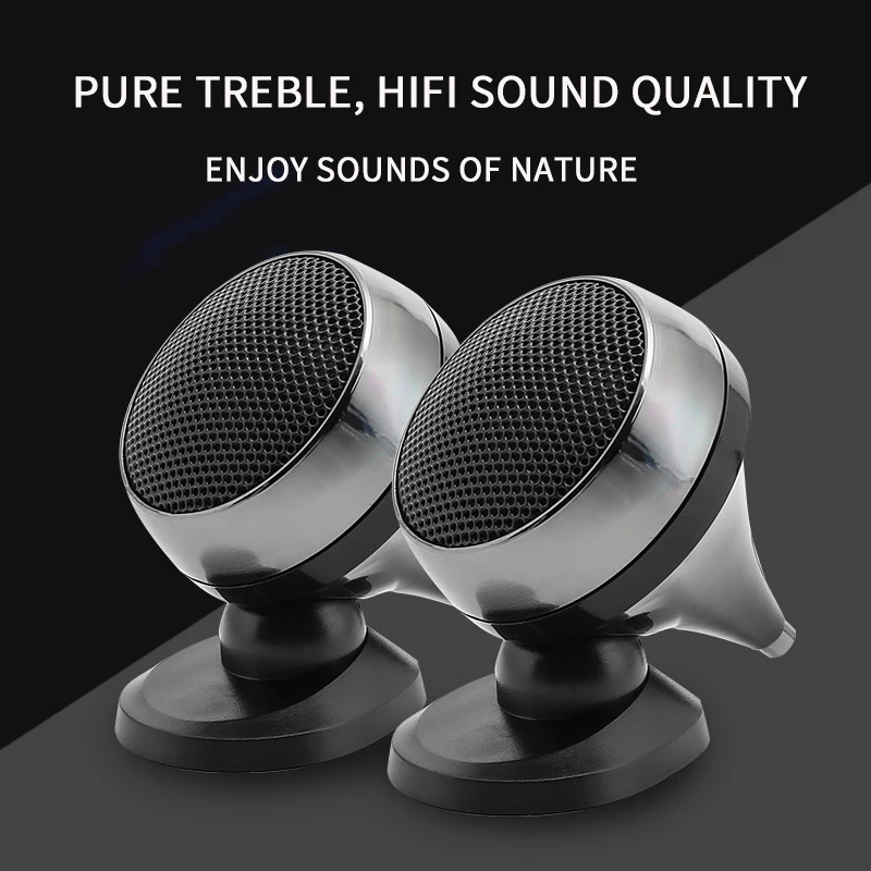 1 Pair High Quality Car Audio Silk Dome Hifi Tweeters Loudspeaker 25mm 120w Super Power External Tweeter Speakers Lossless
1 Pair High Quality Car Audio Silk Dome Hifi Tweeters Loudspeaker 25mm 120w Super Power External Tweeter Speakers Lossless