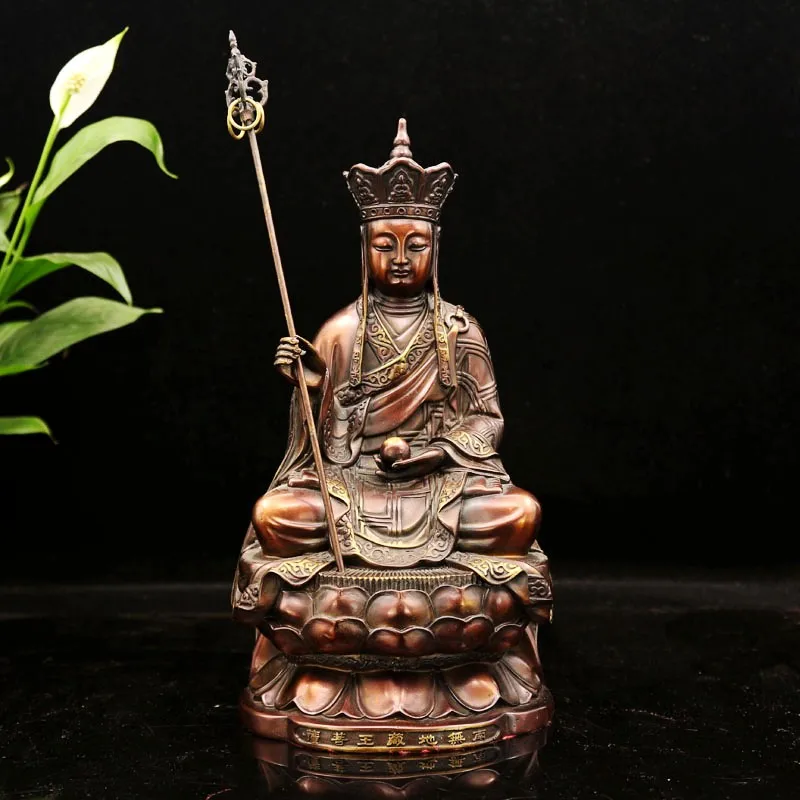 

7,8 дюйма китайские, из чистой бронзы Тан жрец TangSheng фигурка монаха чаша Ksitigarbha Joss
