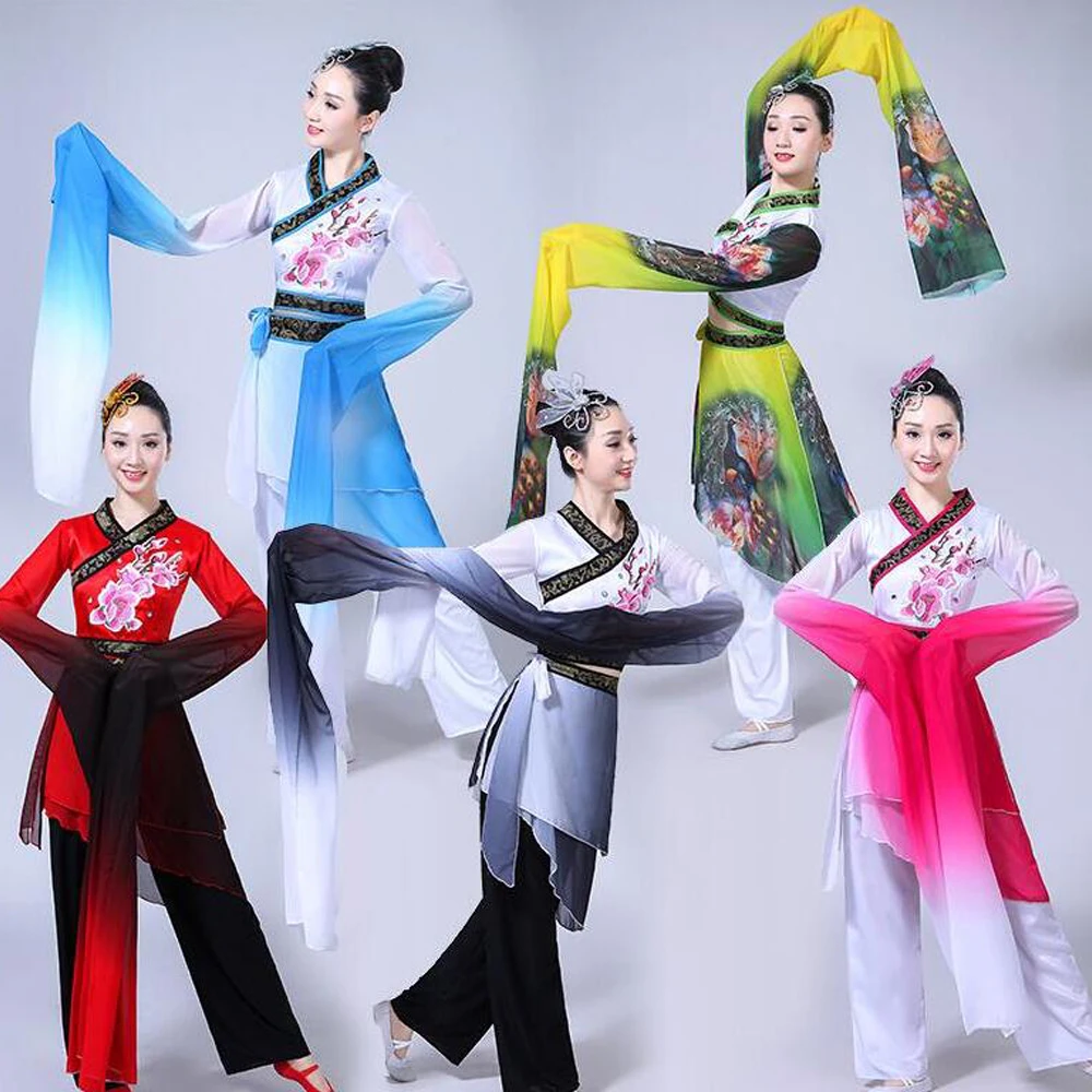 New women's adult classical water sleeves ethnic dance Yangko Outfits mining Wei dance costumes dancing performances clothes
New women's adult classical water sleeves ethnic dance Yangko Outfits mining Wei dance costumes dancing performances clothes