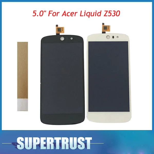 1PC/Lot 5.0" For Acer Liquid Z530 LCD Display+Touch Screen Digitizer Assembly High quality Black White Color with tape
1PC/Lot 5.0" For Acer Liquid Z530 LCD Display+Touch Screen Digitizer Assembly High quality Black White Color with tape