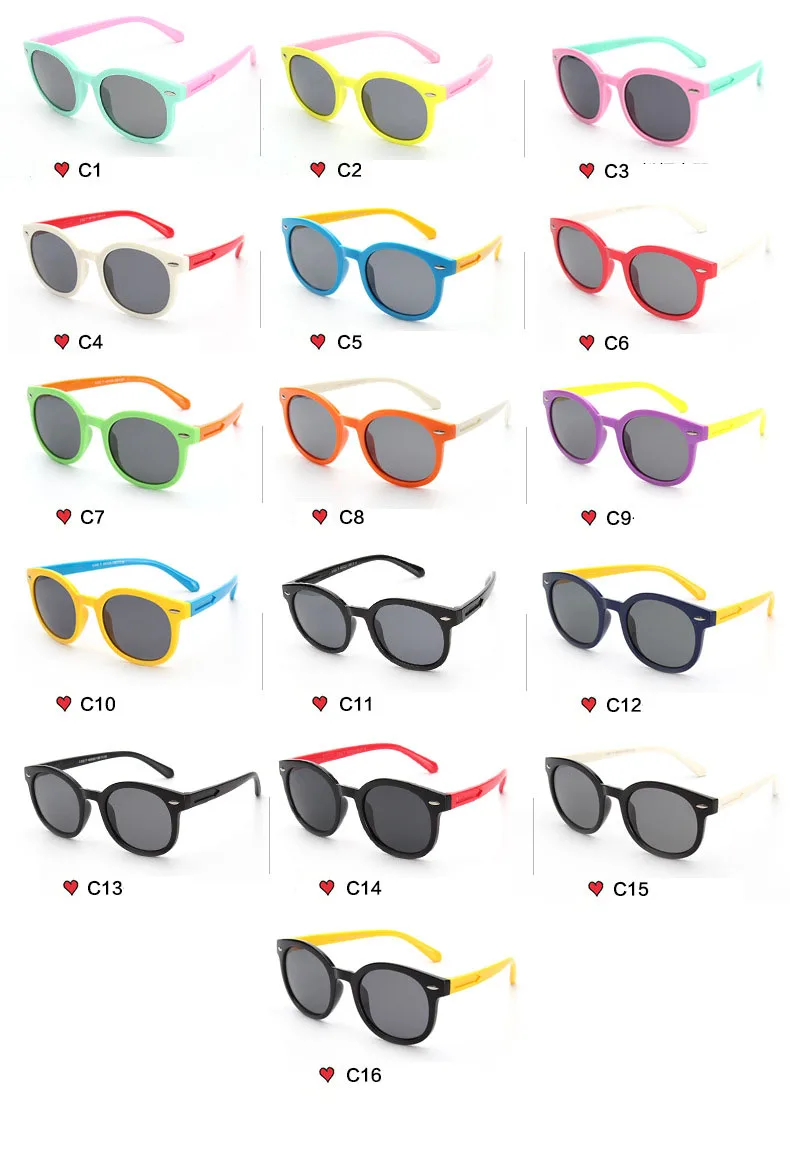 2019 New Children Polarized Sunglasses Kids Boys Girls Silicone Glasses Fashion Child Baby Safety Sun Glasses UV400
2019 New Children Polarized Sunglasses Kids Boys Girls Silicone Glasses Fashion Child Baby Safety Sun Glasses UV400