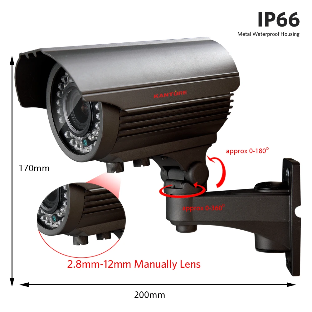 KANTURE H.265 + 8CH 5MP POE NVR система AI распознавание лица камера 2 8-12 мм Zoom