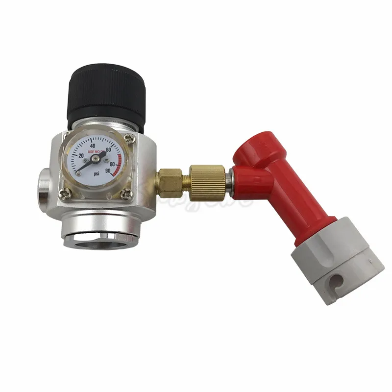 Homebrew Beer Kegging 0~90OPSI Mini CO2 Gas Regulator with Gas Pin Lock Disconnect For Beer Soda Brewing 
Homebrew Beer Kegging 0~90OPSI Mini CO2 Gas Regulator with Gas Pin Lock Disconnect For Beer Soda Brewing