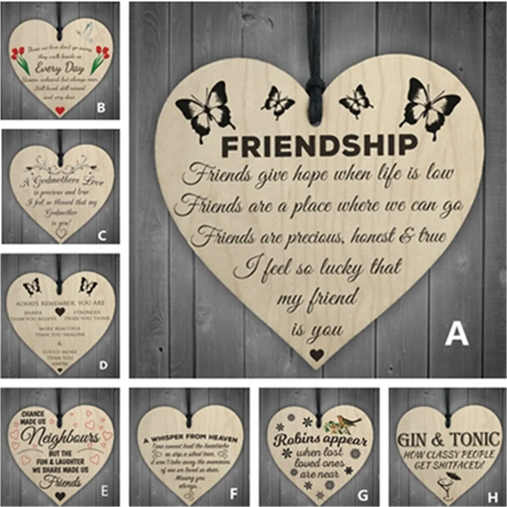 Wooden Heart-shaped Wood Crafts Friendship A Whisper Remember Home DIY Bird Tree Decoration Wine Label Small Pendant Accessories
Wooden Heart-shaped Wood Crafts Friendship A Whisper Remember Home DIY Bird Tree Decoration Wine Label Small Pendant Accessories