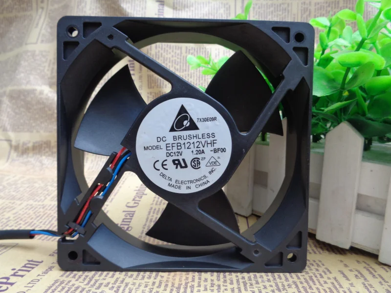 Delta EFB1212VHF 120x120x32 мм 12 см постоянный ток в А 3 линии инвертор сервера осевой